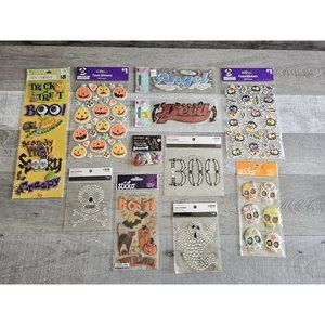 Sticker Lot - Halloween October Ghosts Scrapbooking 3D Stickers Jolee's RARE #3